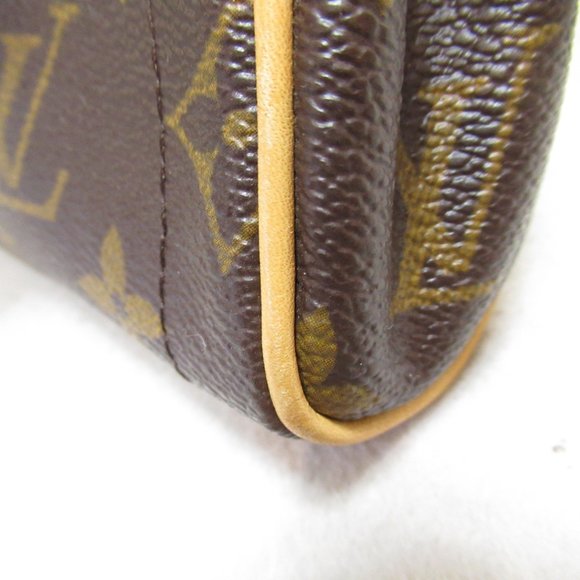 LOUIS VUITTON Coated Canvas Monogram Shoulder Bag Brown M40122 - Picture 10 of 11